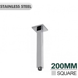 200mm Square Chrome Ceiling Mounted Shower Arm 200mm Square Chrome Ceiling Mounted Shower Arm